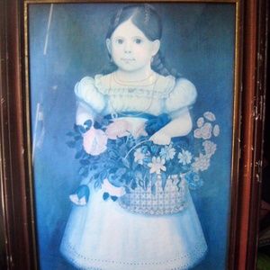Vintage Victorian Portrait Young Girl Print